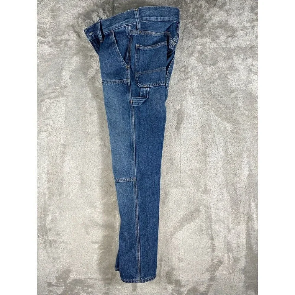 GAP Kids ‘90s Original Straight Carpenter Jeans - Size 12 Slim - Blue Denim EUC